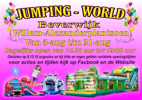 Jumping World op het Willem Alexanderplantsoen in .